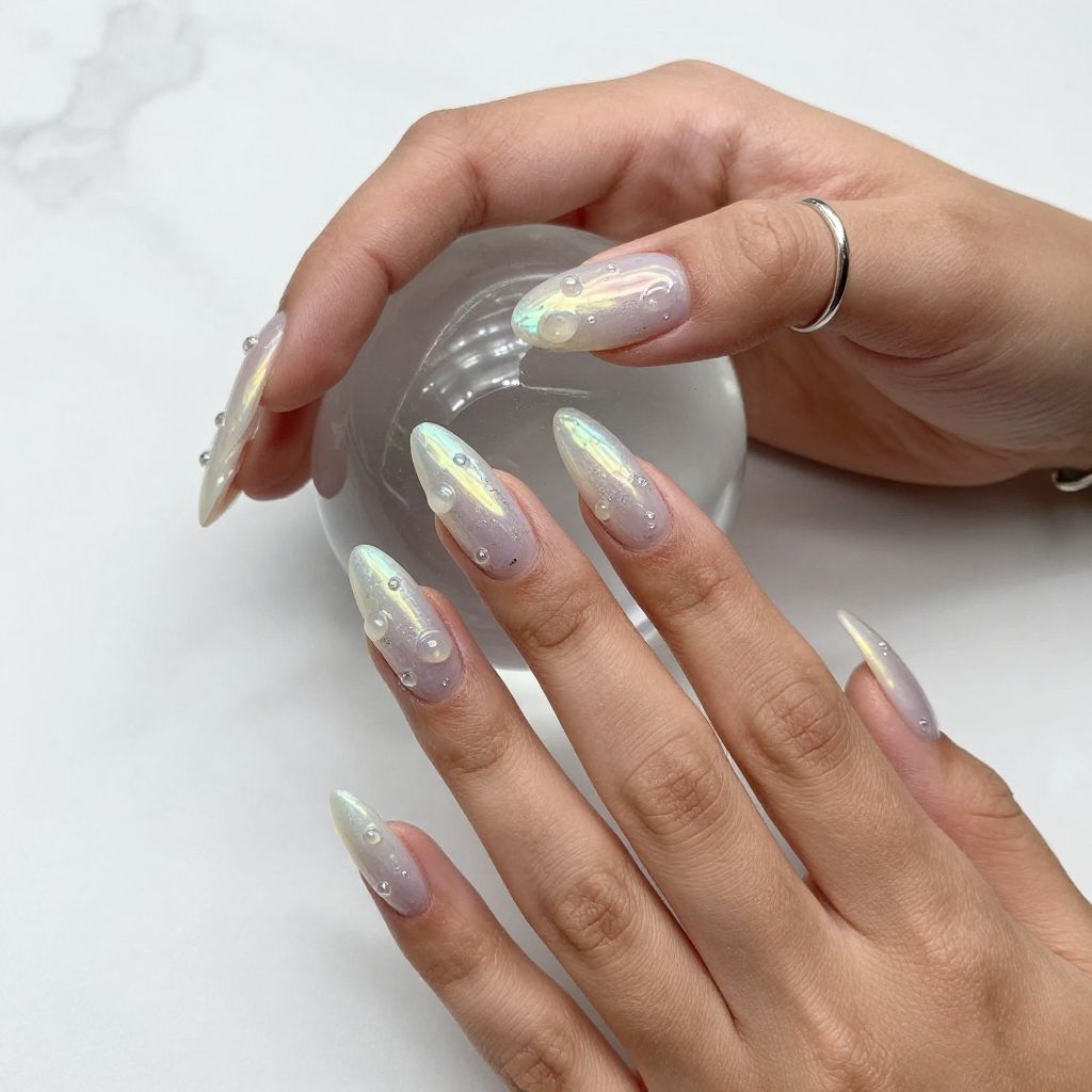 Opal Bubble Nails