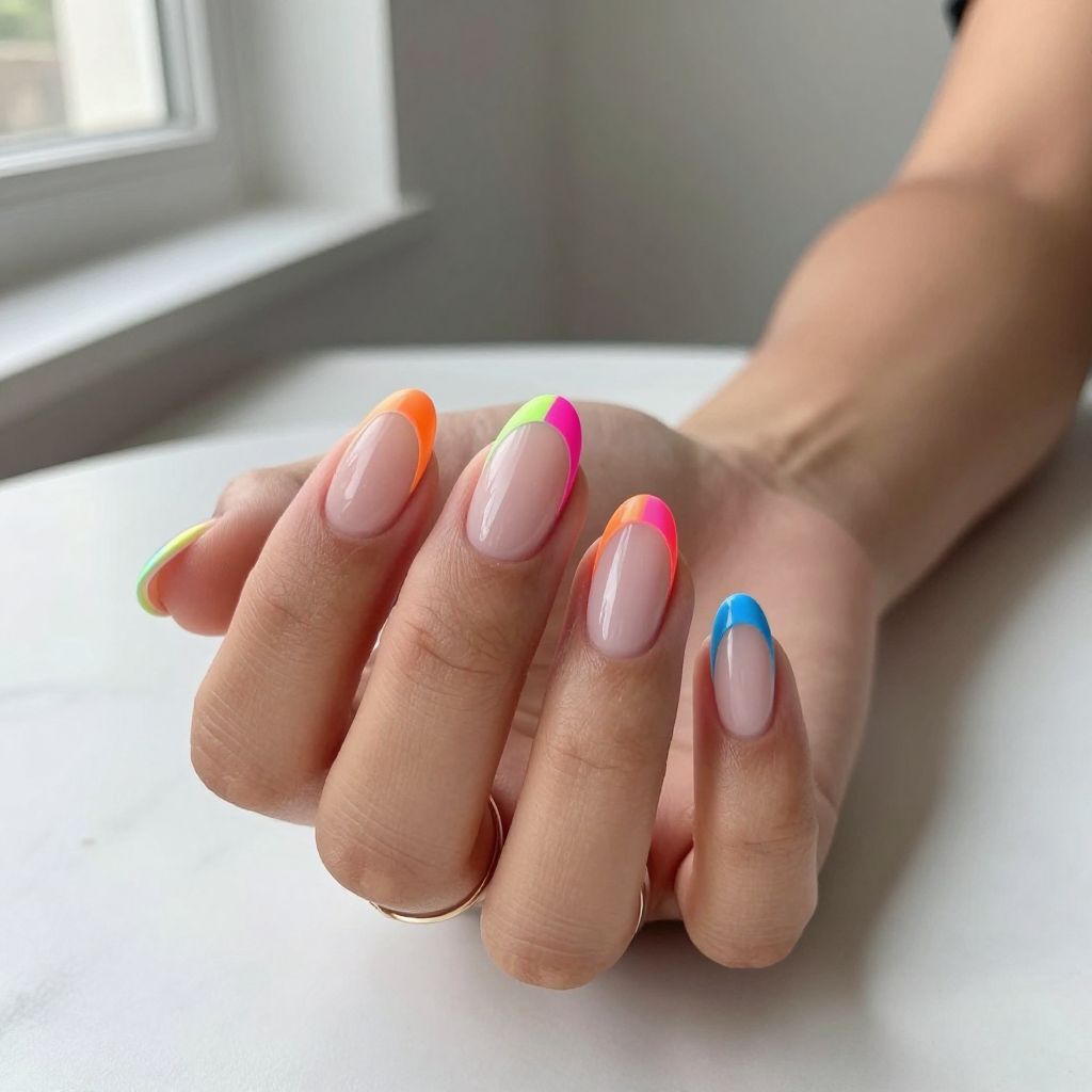 Neon French Tips