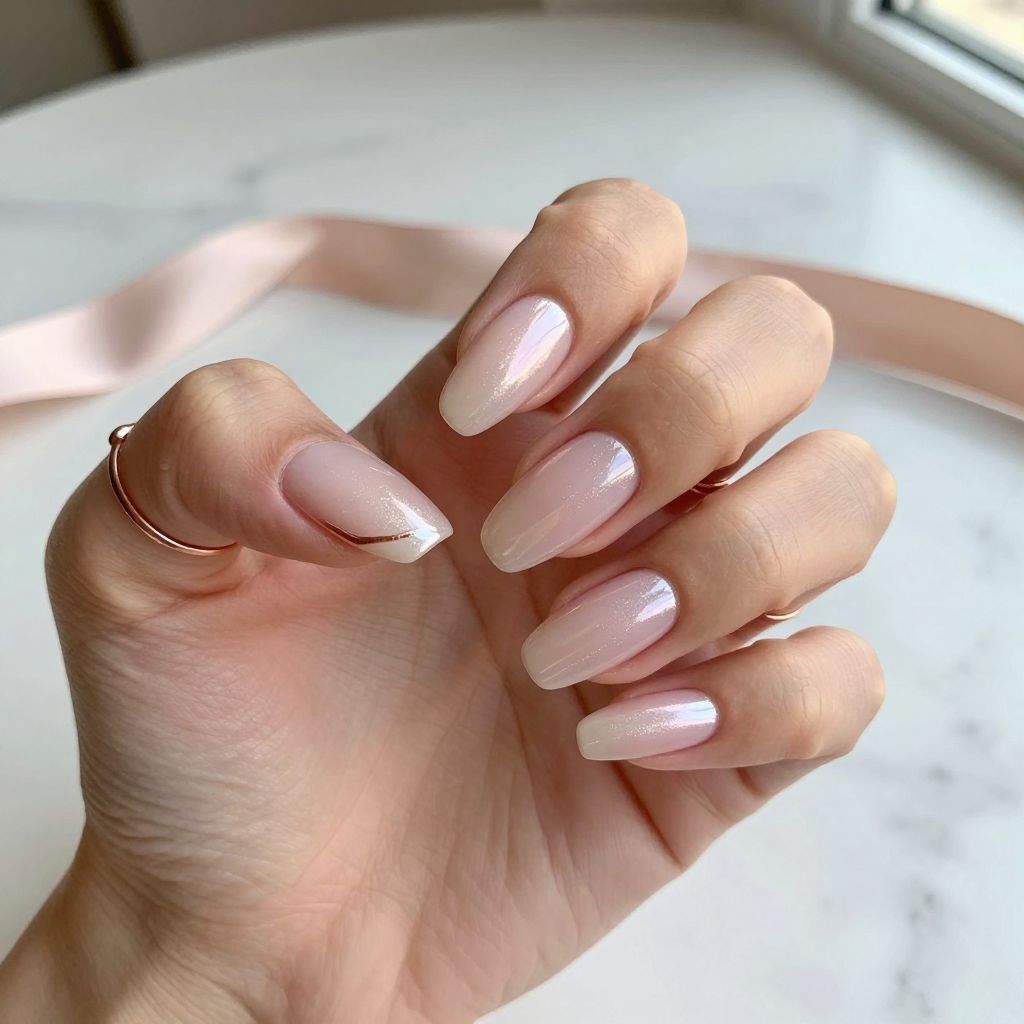 Soft Blush Pink with Pearl Finish