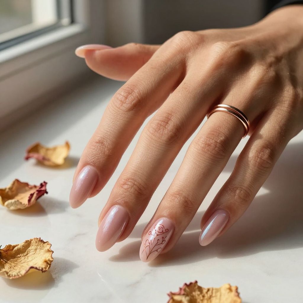 Dusty Rose with Subtle Shimmer