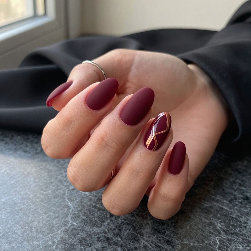 Rich Burgundy with Matte Finish