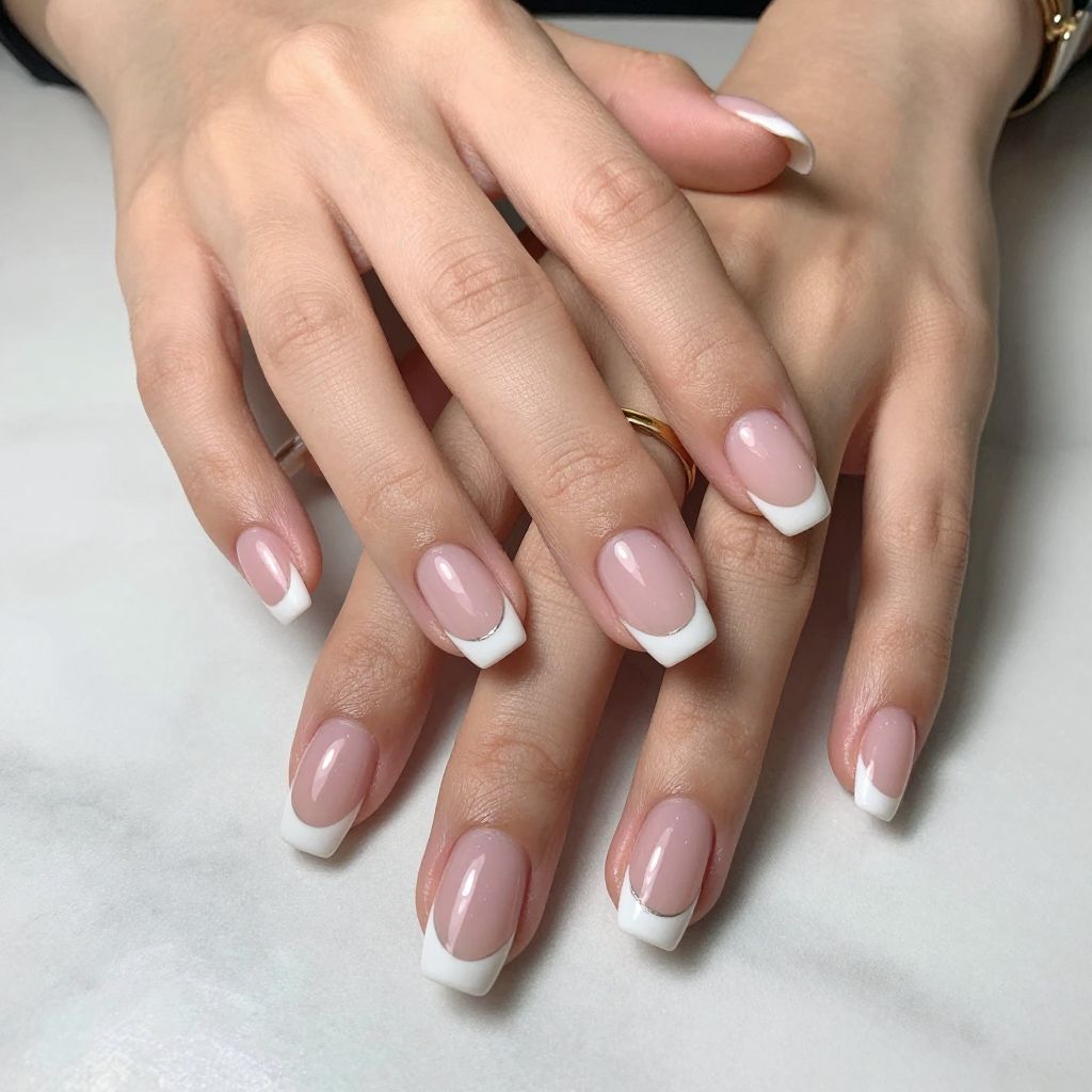 Soft Pink French Square