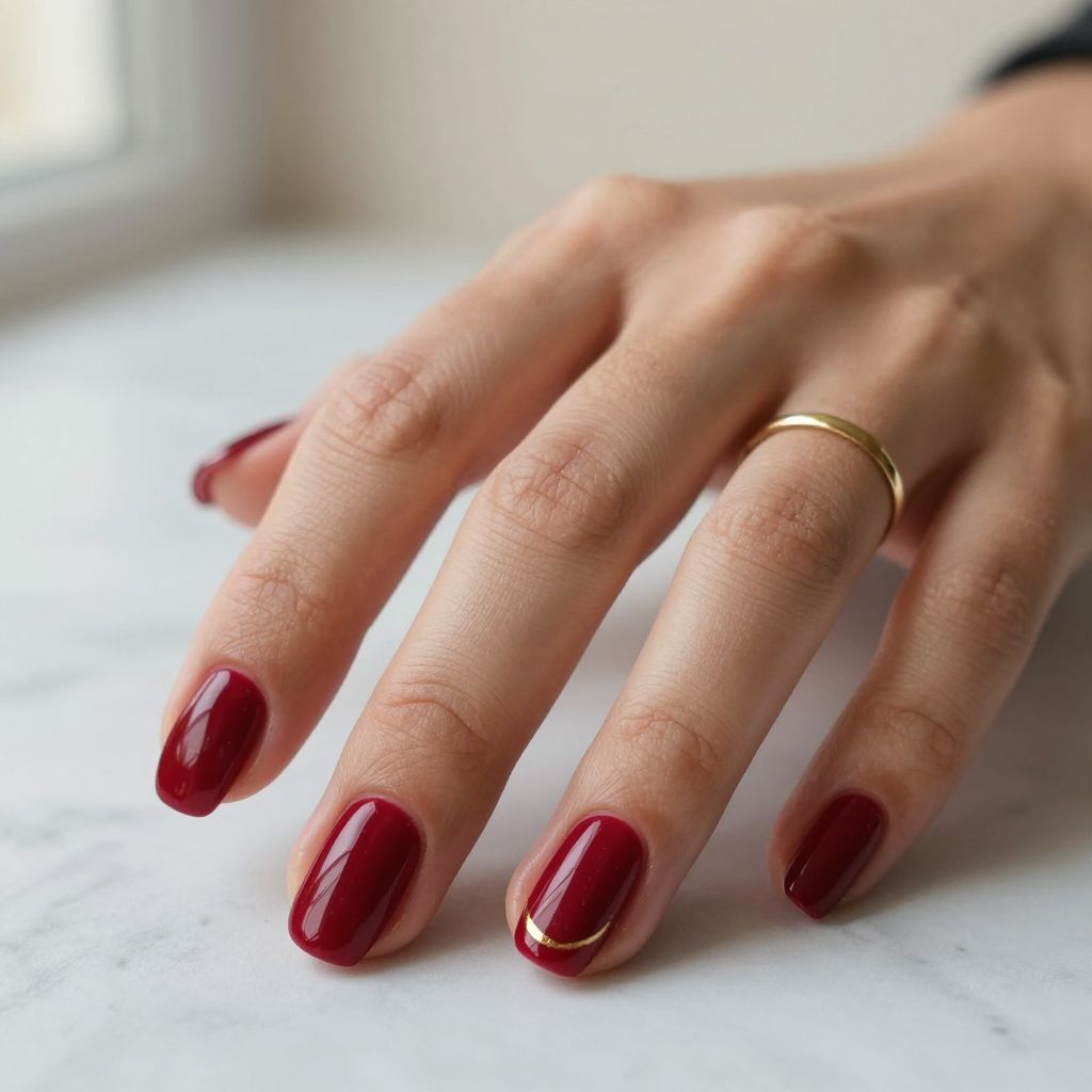 Deep Red Satin Shine