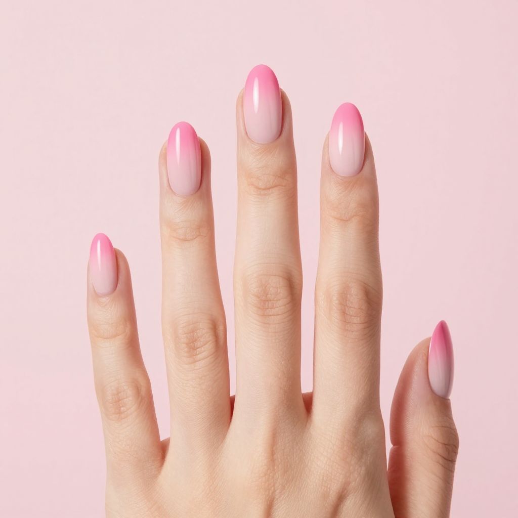 Almond French Tip nail idea 2