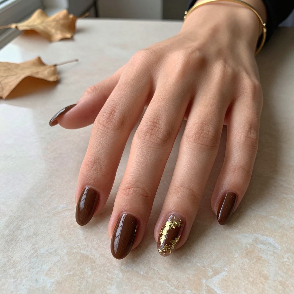 Espresso Almond Nails