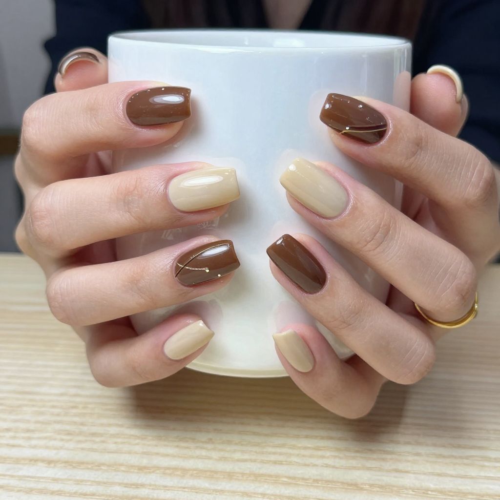 Soft Glazed Donut Nails