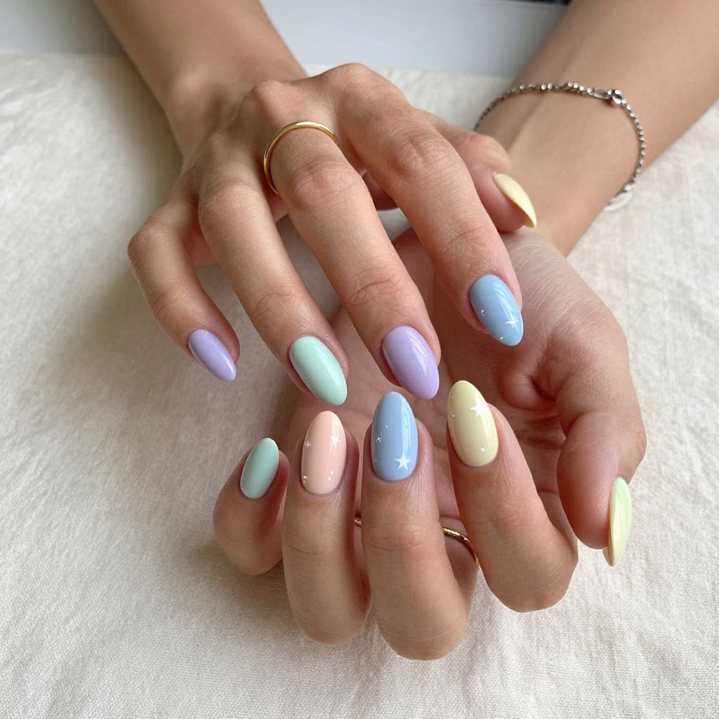 Pastel Almond Rainbow