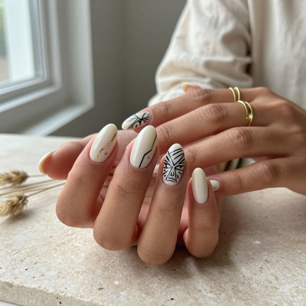 Tribal Face Nails