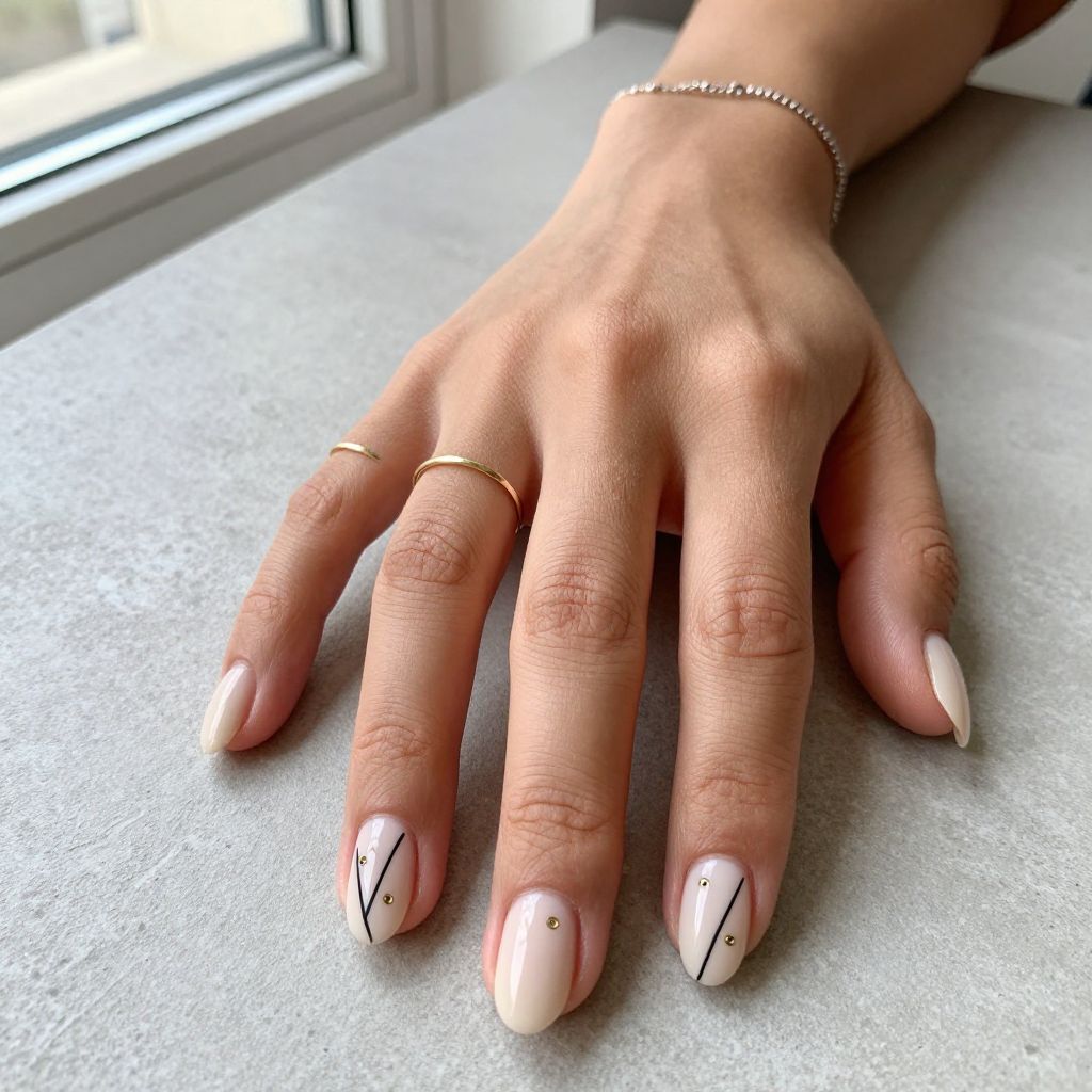Minimalist African Pattern Nails