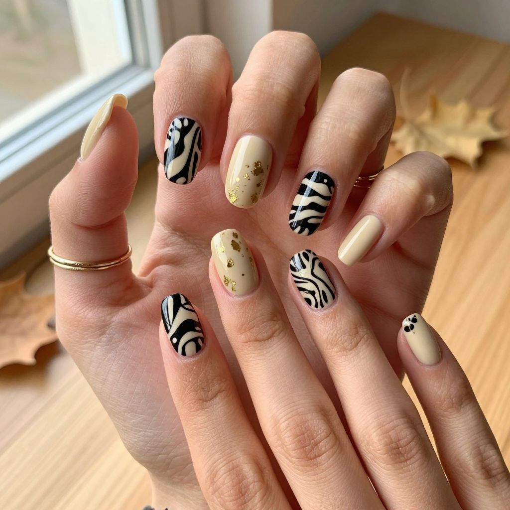 Mudcloth Inspired Nails
