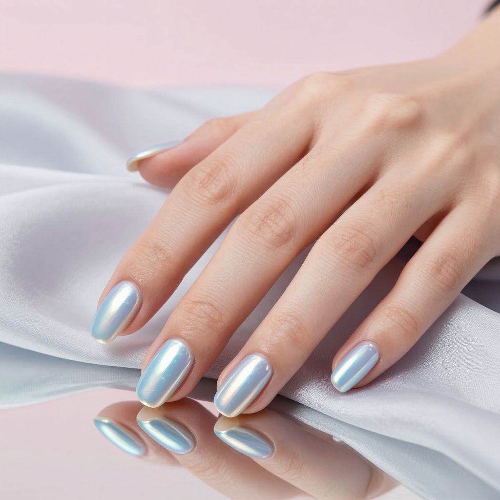 Baby Blue Nail Design 10