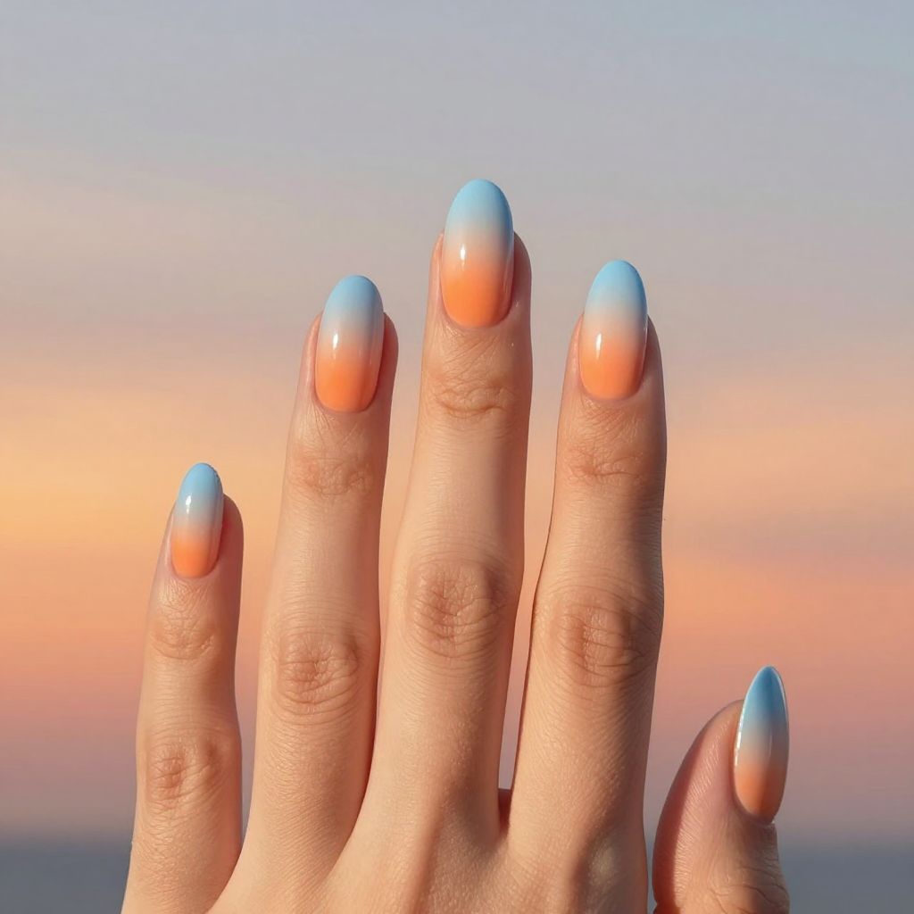 Baby Blue Nail Design 15