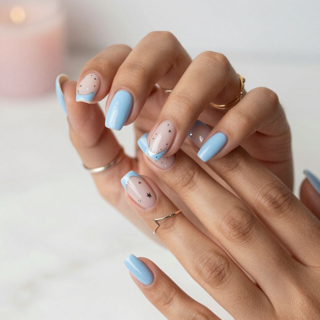 Baby Blue Nail Inspo 15