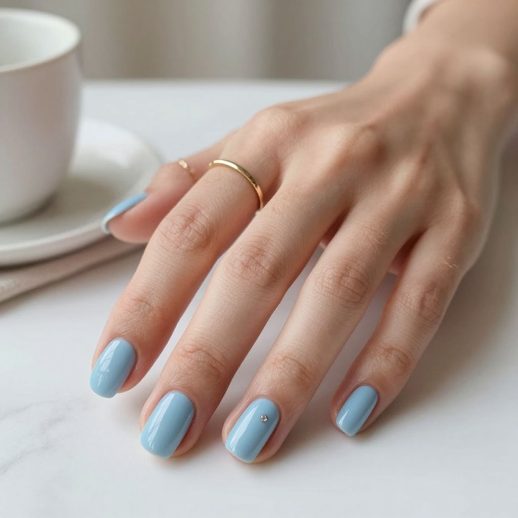 Baby Blue Nail Inspo 8