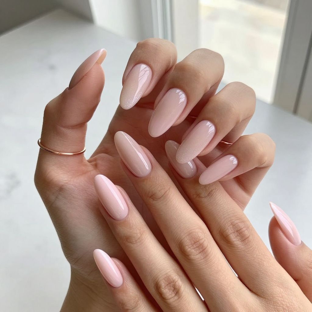Baby Pink Nail Inspo 13