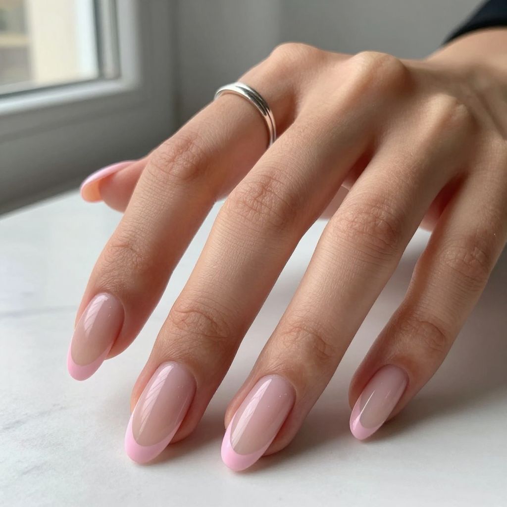 Baby Pink Nail Inspo 3