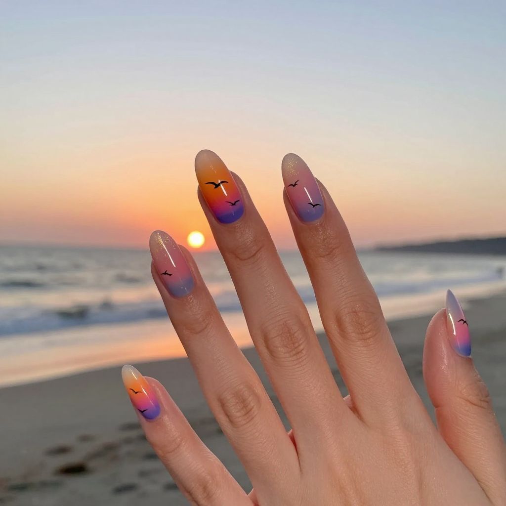 Beach Nail Designs nail idea 14