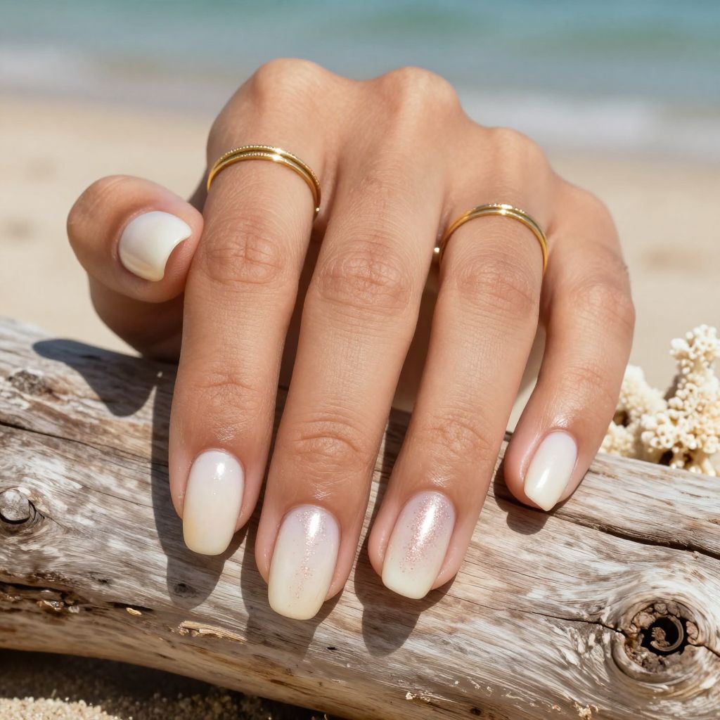 Coconut milk nude beach nails