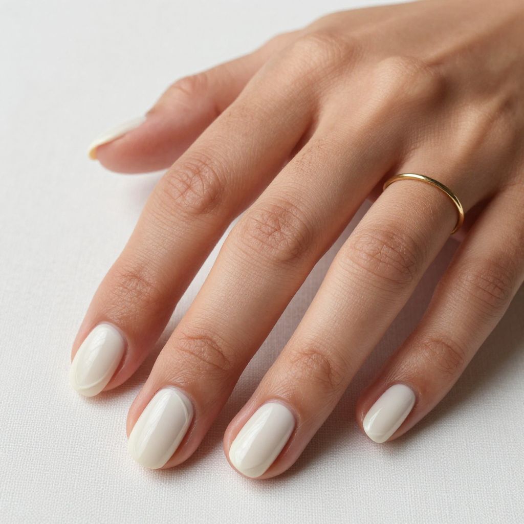 Beachy Nail Inspo - Coconut Milk Minimalism