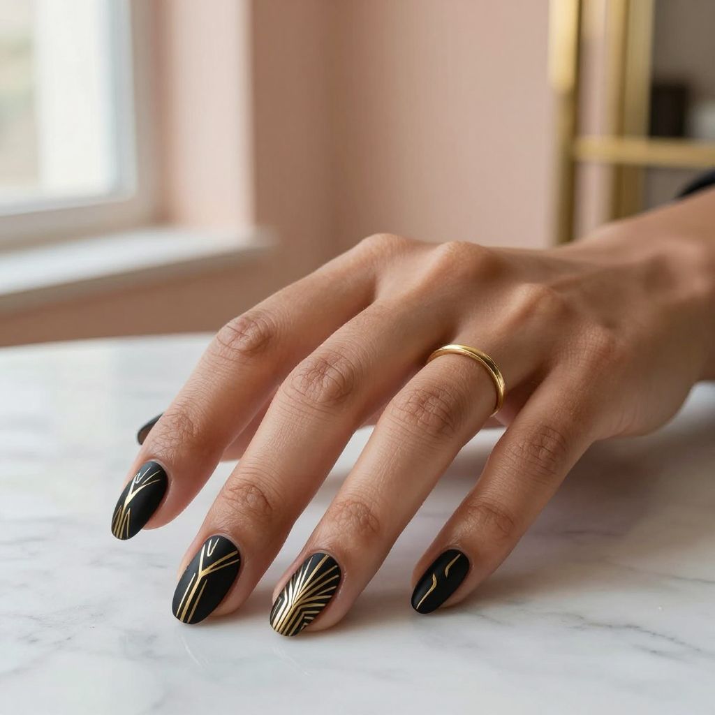 Black and Gold Art Deco
