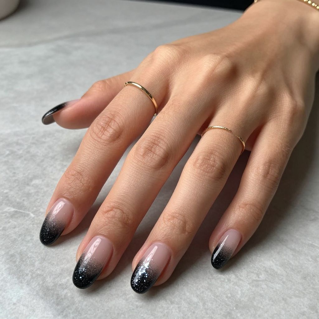Black nail design 3