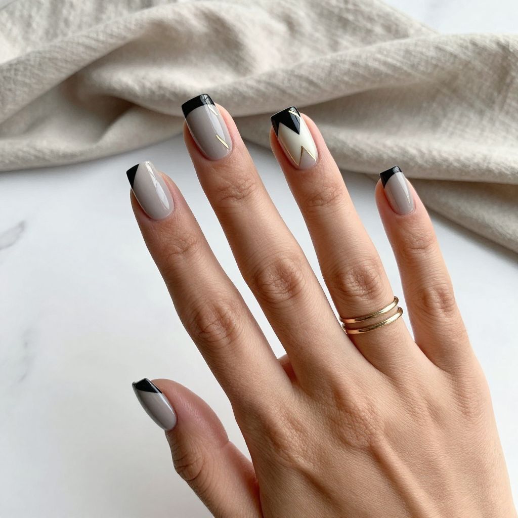 Geometric Black Tip Art