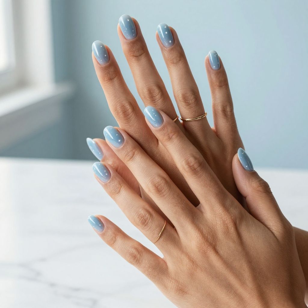 Blue And White Nail Inspo 10