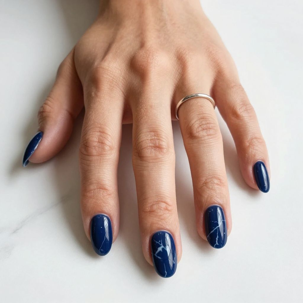 Blue And White Nail Inspo 4