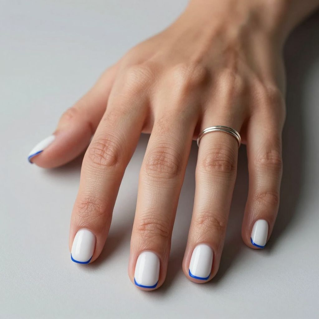 Blue And White Nail Inspo 5