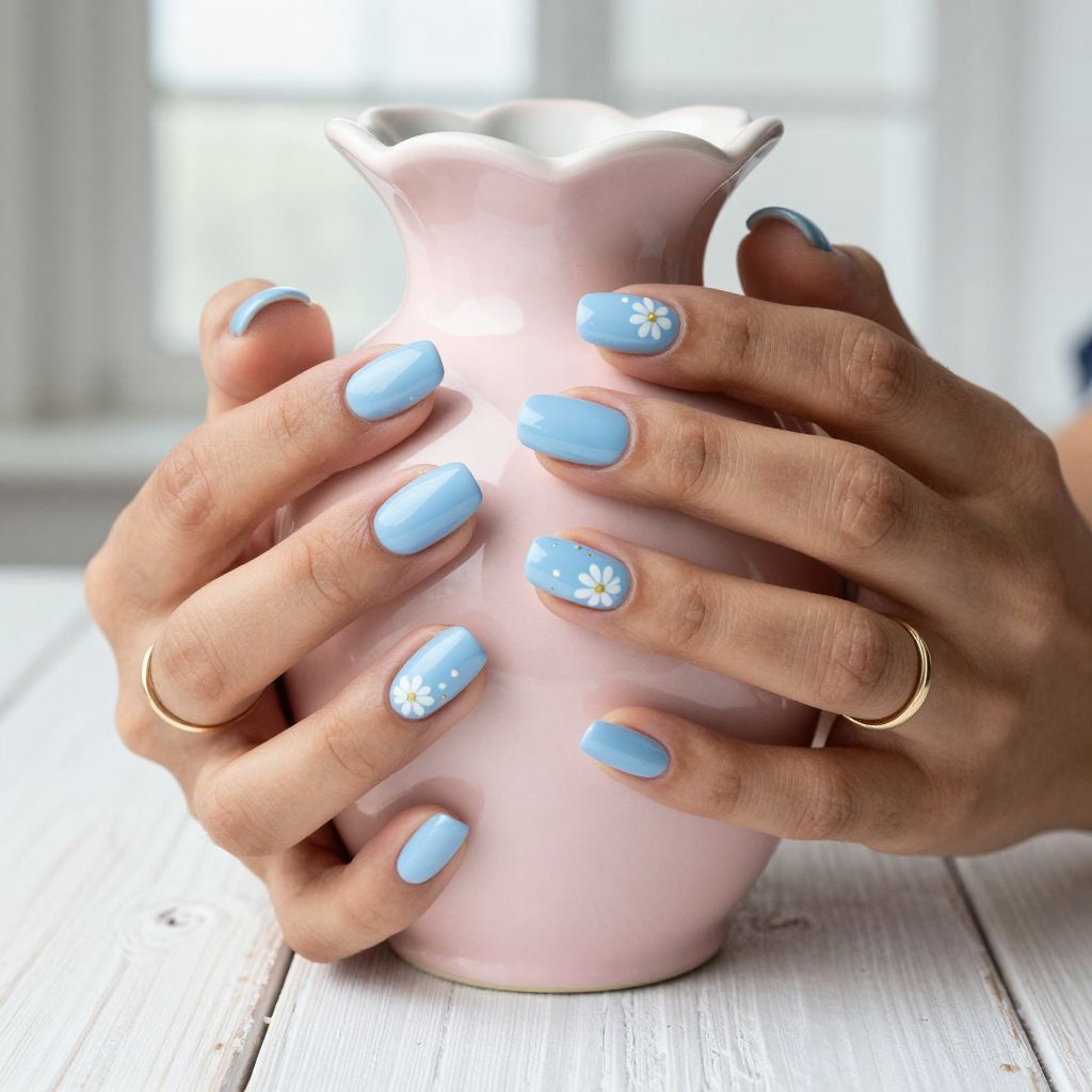Blue Nail Design Ideas image 15