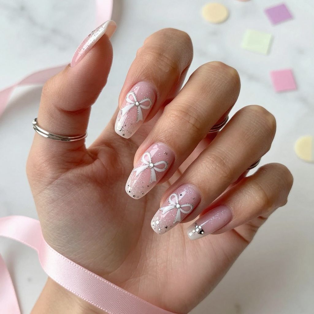 Glitter Pink Party Bows