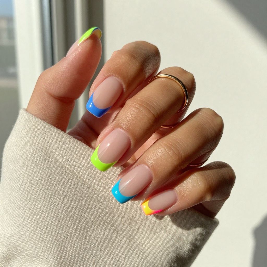 Neon French Tips