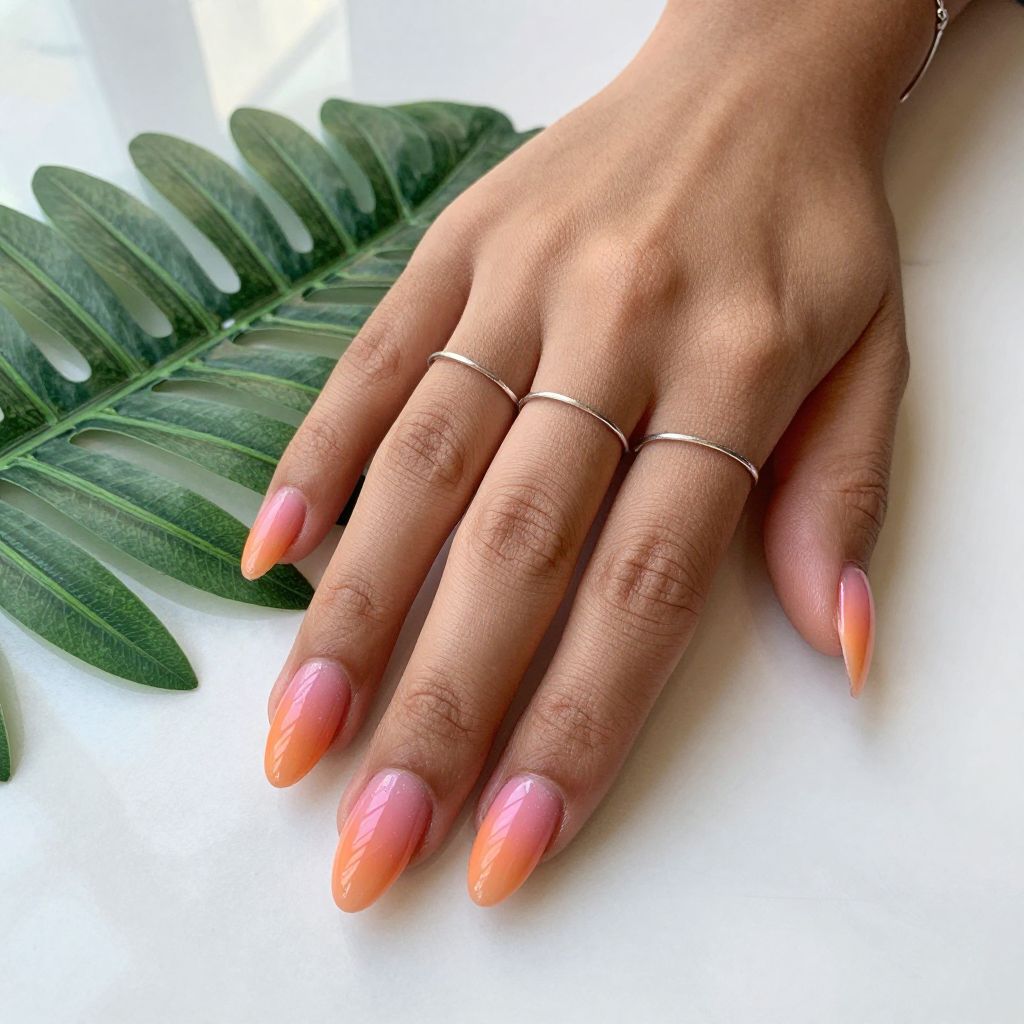 Tropical Gradient Nails