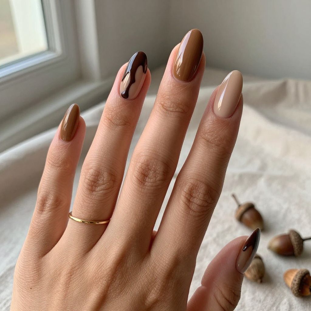 Caramel Drip with Dark Chocolate Tips
