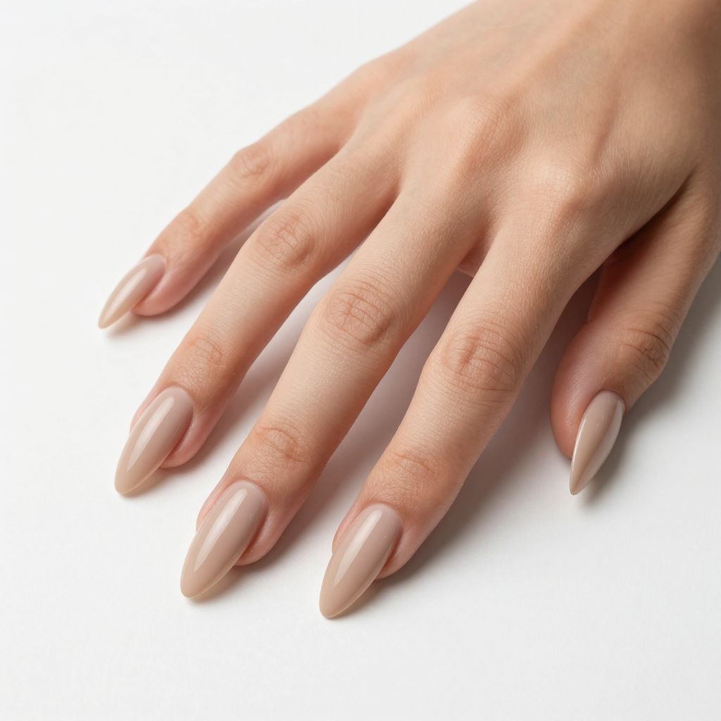 Brown nails idea 14