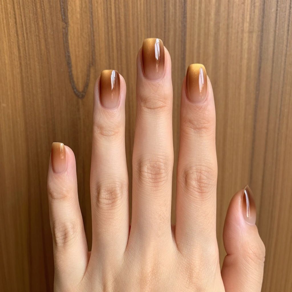 Brown nails idea 2