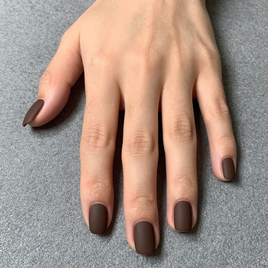 Brown nails idea 3