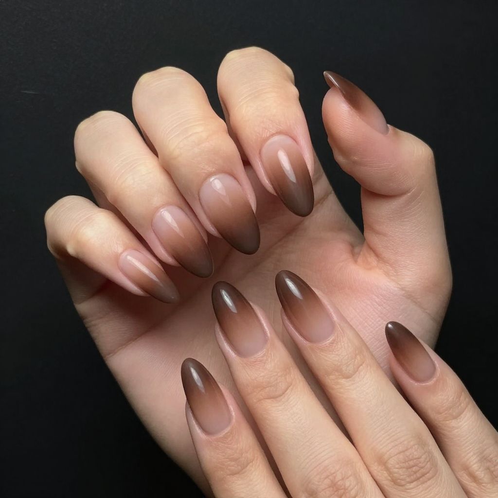 Brown nails idea 2