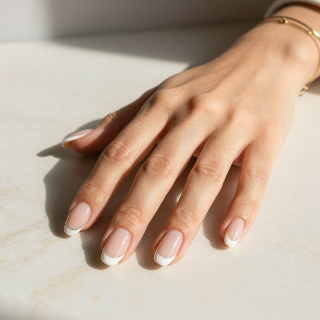 French Edge Almond Nails