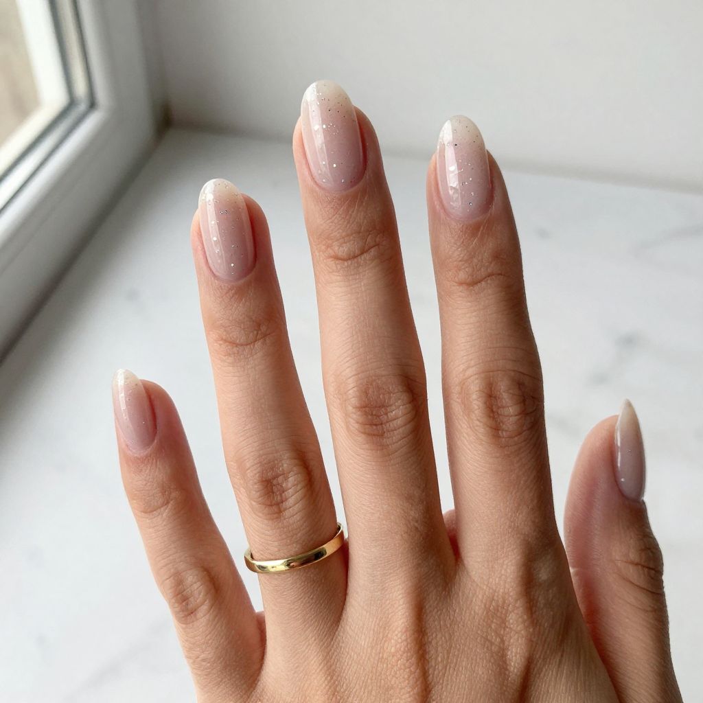 Clear Builder Gel with Floating Glitter