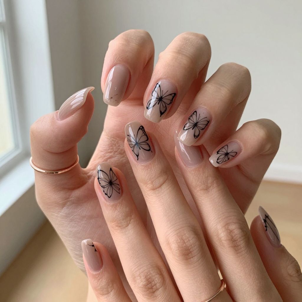 Butterfly Nail Inspo 6