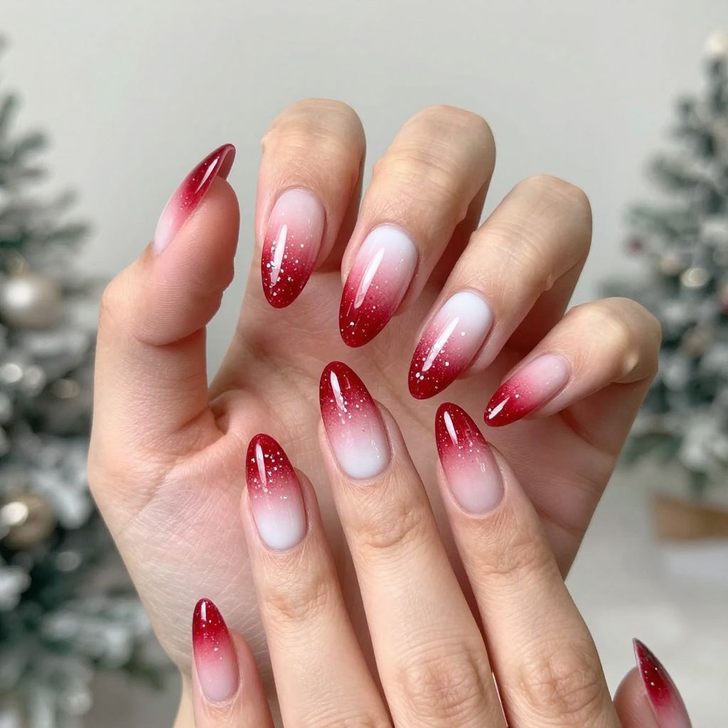Candy Cane nail idea 3