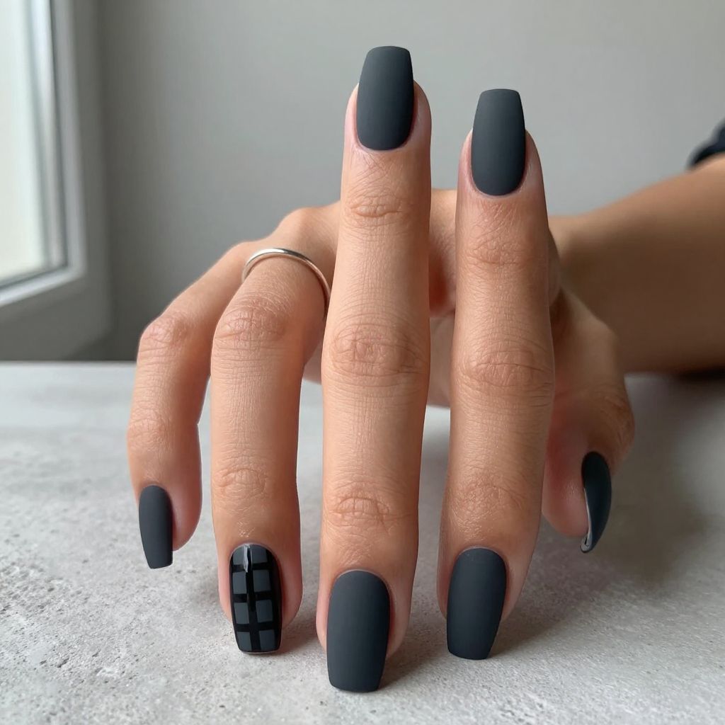 Matte Black Checker Drama