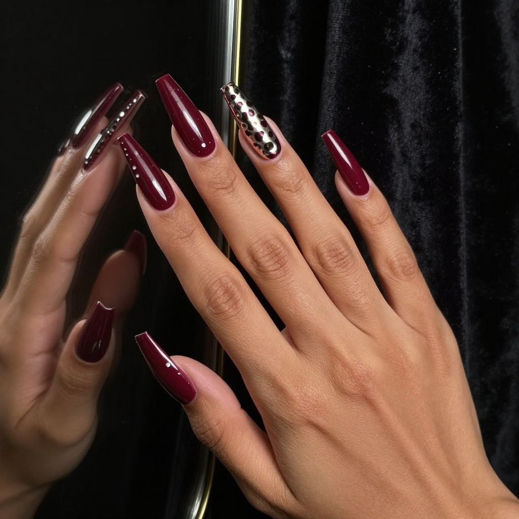 Cheetah print nail idea 5