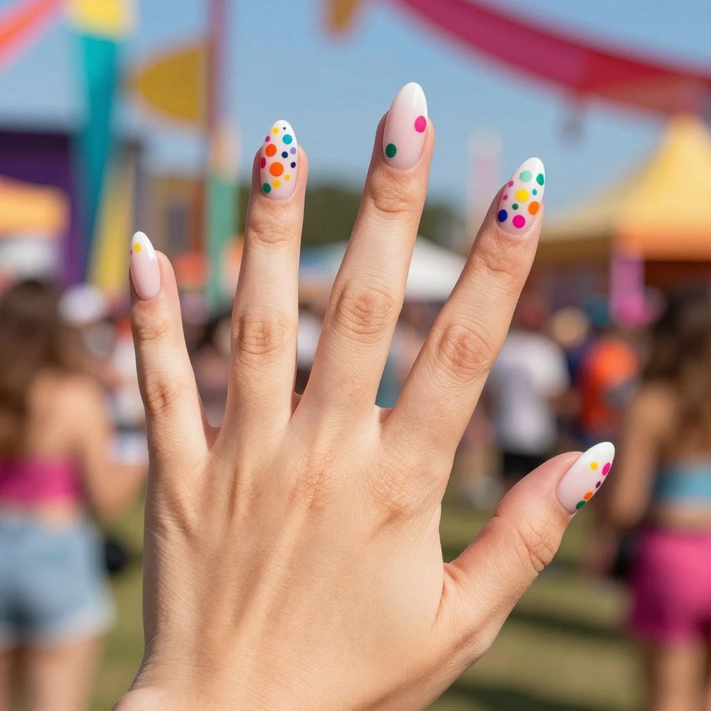 Cheetah print nail idea 7