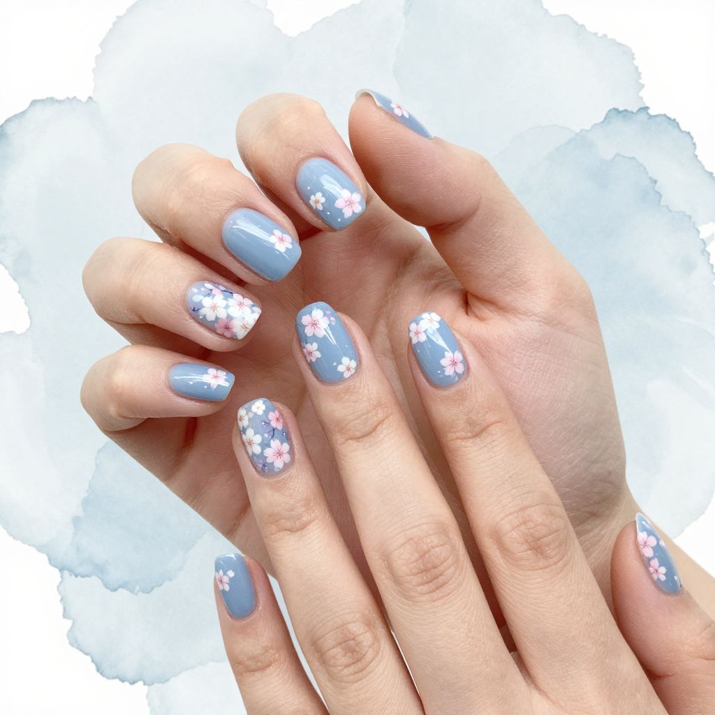 Cherry Blossom Nail Ideas 10