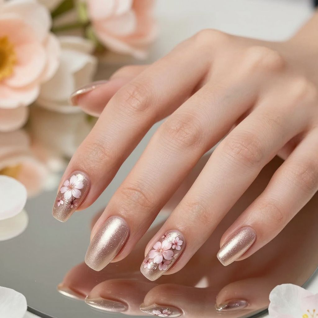 Cherry Blossom Nail Ideas 12