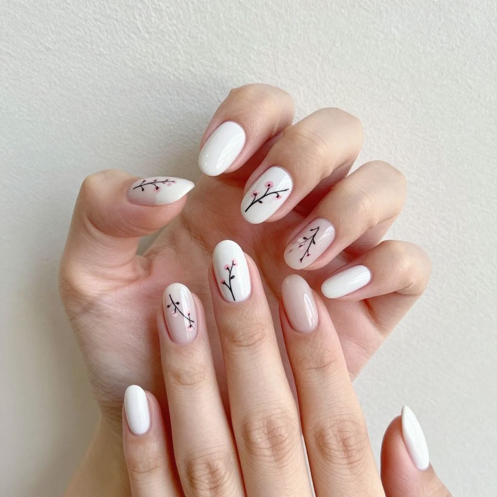 Cherry Blossom Nail Ideas 2