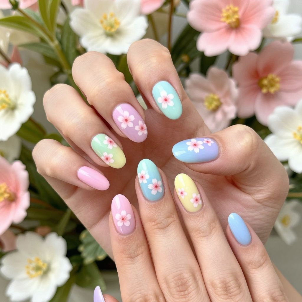 Cherry Blossom Nail Ideas 4