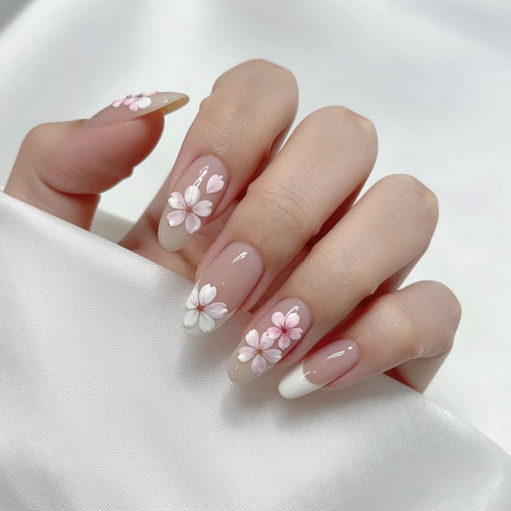 Cherry Blossom Nail Ideas 6